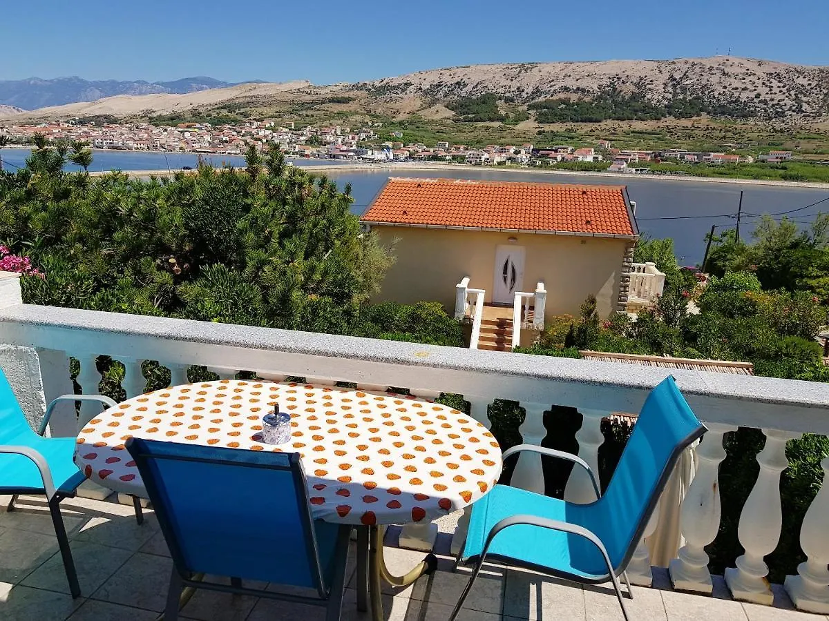 Charming Apartment In Pag With Sea View, 40 Sqm Pag Town